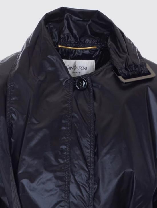 26SS 생로랑 트렌치 코트 870685Y8J11 1000 NERO - SAINT LAURENT