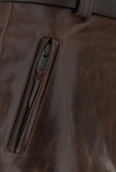 26SS 생로랑 미디 스커트 865021YCVD2 2820 MARRON FONCE - SAINT LAURENT