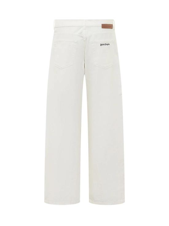 26SS 팜앤젤스 스트레이트 팬츠 PMYA049S26DEN007 0310 OFF WHITE BLACK - PALM ANGELS
