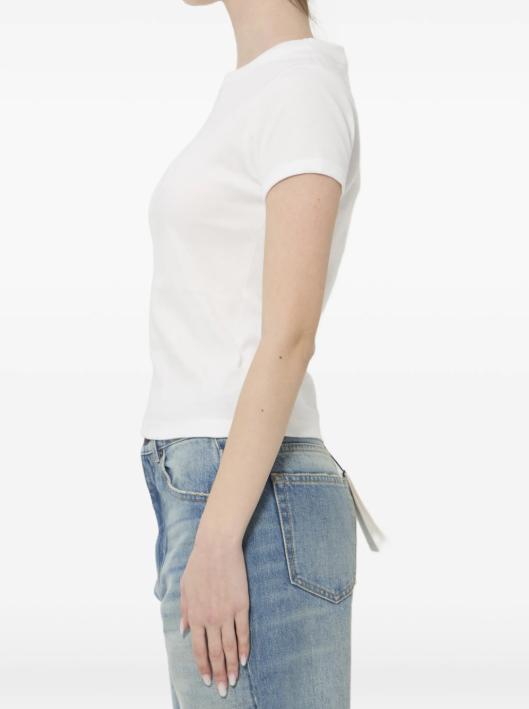 26SS 생로랑 반팔 티셔츠 869630Y38BD 9000 BLANC - SAINT LAURENT