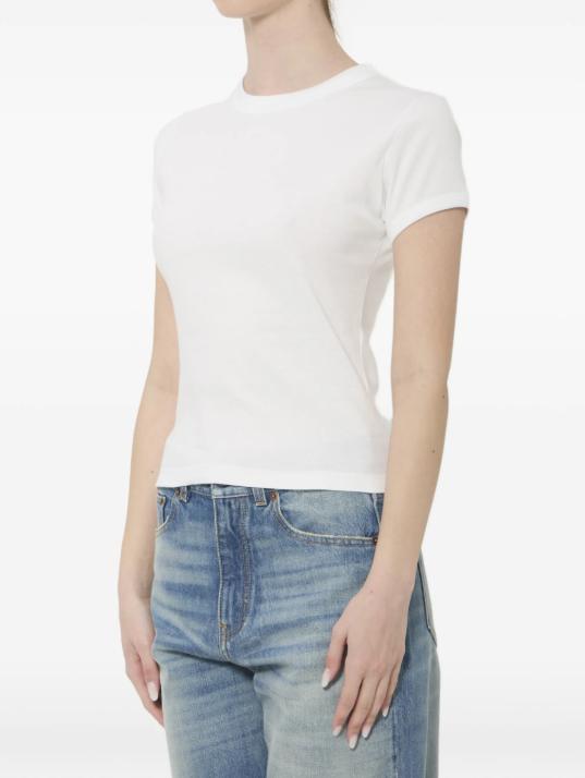 26SS 생로랑 반팔 티셔츠 869630Y38BD 9000 BLANC - SAINT LAURENT