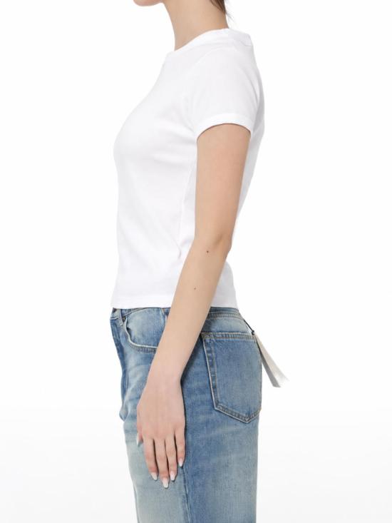 26SS 생로랑 반팔 티셔츠 869630Y38BD 9000 BLANC - SAINT LAURENT
