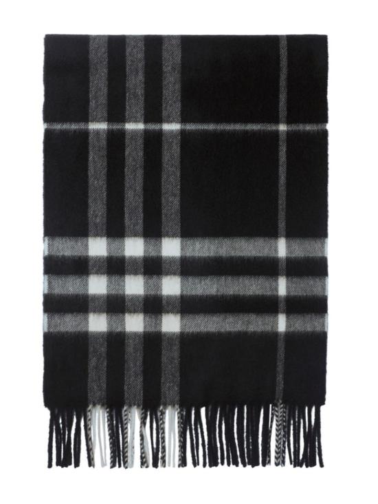 26FW 버버리 체크 캐시미어 스카프 8094741 C1343 Black calico - BURBERRY
