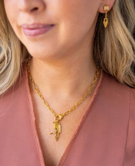  로니 폴 주얼리 이어링 섬세한 하트 귀걸이 - LONI PAUL JEWELRY