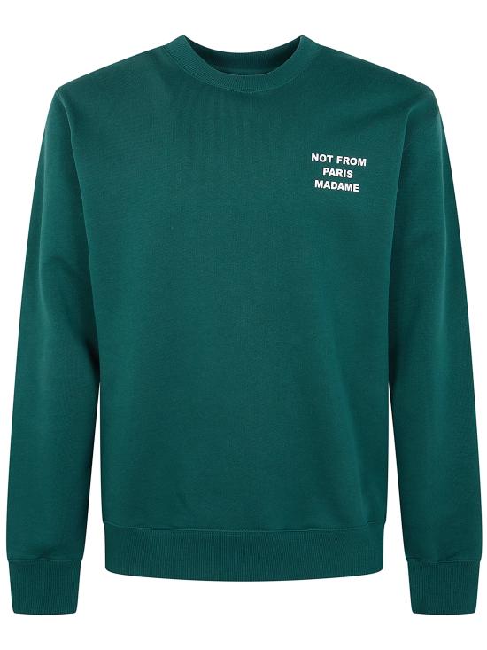 26FW 드롤드무슈 긴팔 티셔츠 PERM SW149 CO127 099 DARK GREEN