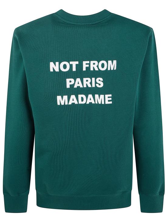26FW 드롤드무슈 긴팔 티셔츠 PERM SW149 CO127 099 DARK GREEN - DROLE DE MONSIEUR