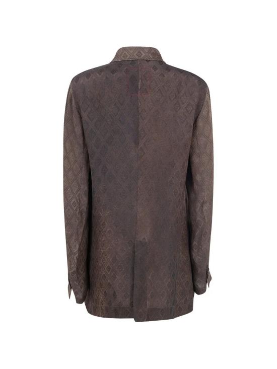 26FW 우마 왕 수트 자켓 UP6006 098 UW690 DARK BROWN - UMA WANG