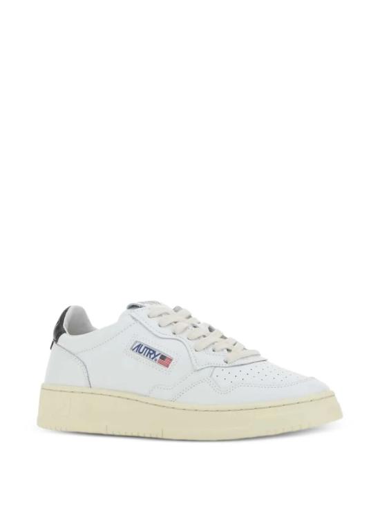 26FW 오트리 메달리스트 로우 레더 스니커즈 AULW LL22 099 LEAT LEAT WHITE BLACK - AUTRY