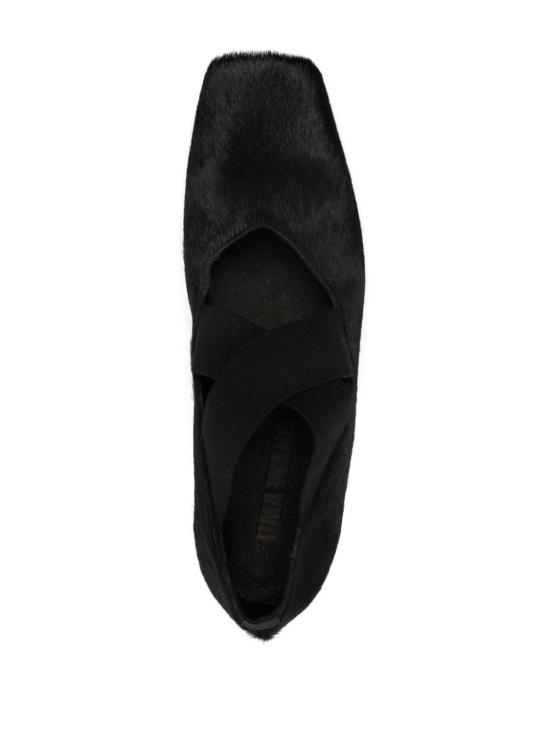 26FW 우마 왕 플랫 슈즈 US9051 095 UW900 BLACK - UMA WANG