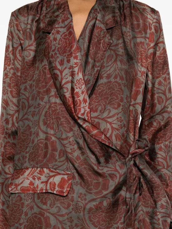 26FW 우마 왕 수트 자켓 UP6007 098 UW087 GREY RED - UMA WANG