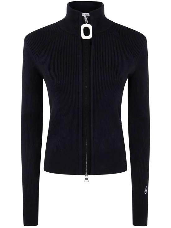 26FW JW앤더슨 가디건 KW1353 YN0398 097 999 BLACK - JW ANDERSON