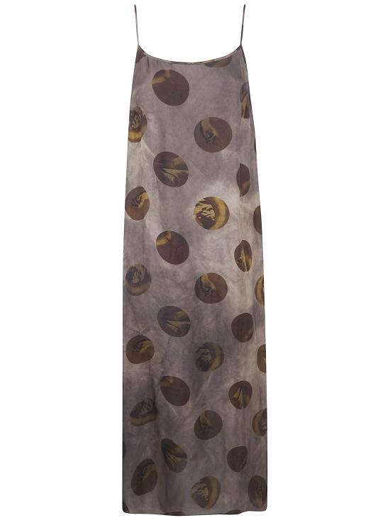 26FW 우마 왕 미디 원피스 UP5017 098 UW086 GREY BROWN