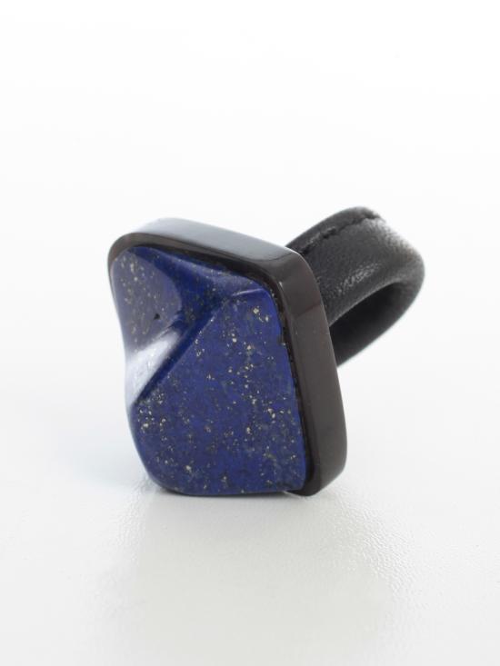 26FW 머니스 반지 UNIQUE4 U4 418 LAPIZ LAZULI HORN LEATHER