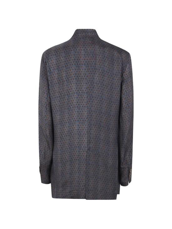 26FW 우마 왕 수트 자켓 UW6041 098 UW036 BLUE BROWN - UMA WANG