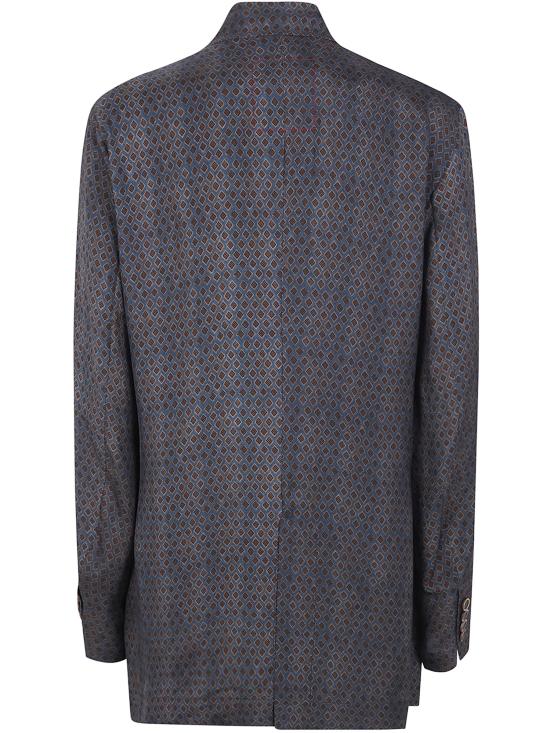 26FW 우마 왕 수트 자켓 UW6041 098 UW036 BLUE BROWN - UMA WANG