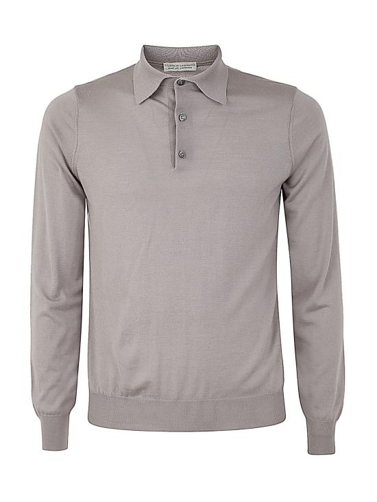 26FW 필리포 드 로렌티스 폴로 티셔츠 PL1ML LSC18R 920 TAUPE