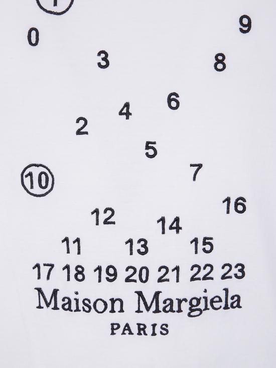26FW 마르지엘라 뉴메릭 로고 마코 코튼 티셔츠 S50GC0684 S22816 096 100 WHITE - MAISON MARGIELA