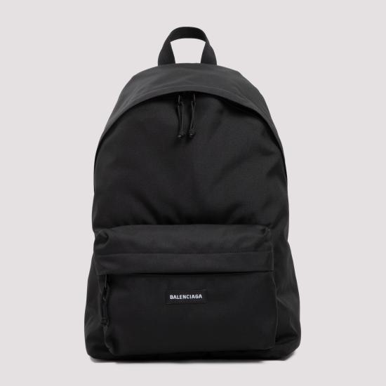 26FW 발렌시아가 로고 패치 익스플로러 백팩 503221 2VZ37 1000 BLACK - BALENCIAGA