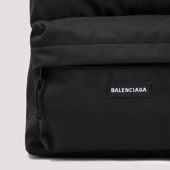 26FW 발렌시아가 로고 패치 익스플로러 백팩 503221 2VZ37 1000 BLACK - BALENCIAGA