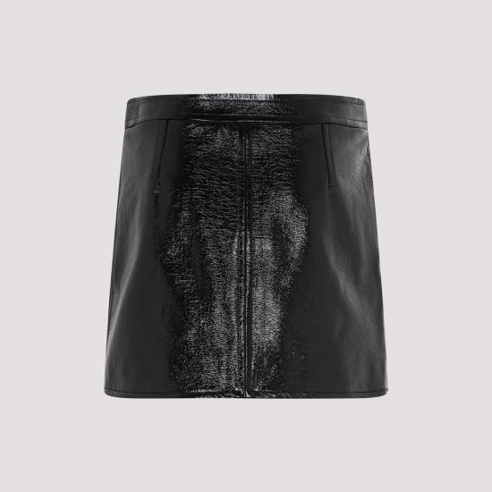 26FW 쿠레쥬 숏 스커트 PERCJU001VY0014 9999 BLACK - COURREGES