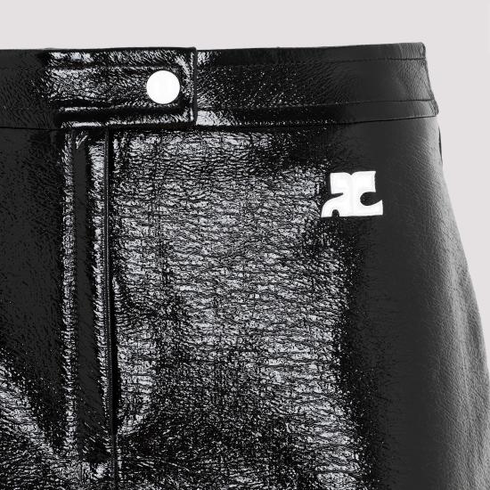 26FW 쿠레쥬 숏 스커트 PERCJU001VY0014 9999 BLACK - COURREGES