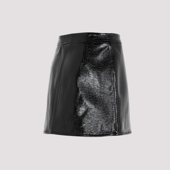 26FW 쿠레쥬 숏 스커트 PERCJU001VY0014 9999 BLACK - COURREGES