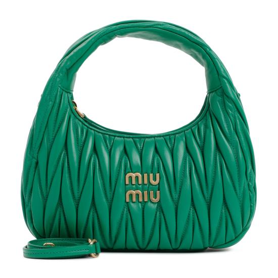 26FW 미우미우 마틀라쎄 완더 레더 토트백 5BC125VOOY AN88 F0458 MANGO - MIU MIU