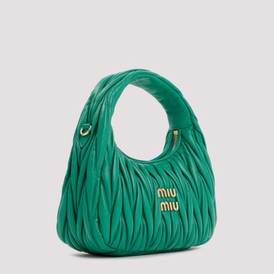 26FW 미우미우 마틀라쎄 완더 레더 토트백 5BC125VOOY AN88 F0458 MANGO - MIU MIU
