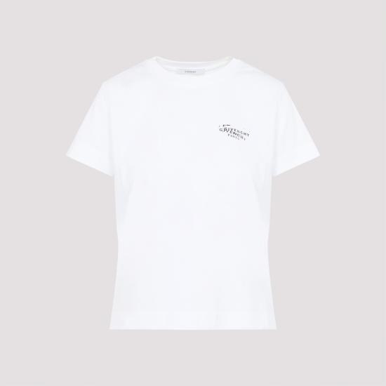 26FW 지방시 반팔 티셔츠 BW70FJP7A7 100 WHITE - GIVENCHY