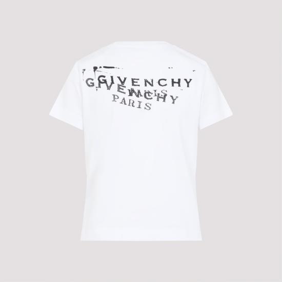 26FW 지방시 반팔 티셔츠 BW70FJP7A7 100 WHITE - GIVENCHY