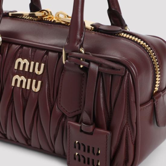 26FW 미우미우 아르카디 마테라쎄 나파 레더 백 5BB142VOON AN88 F0007 BORDEAUX - MIU MIU