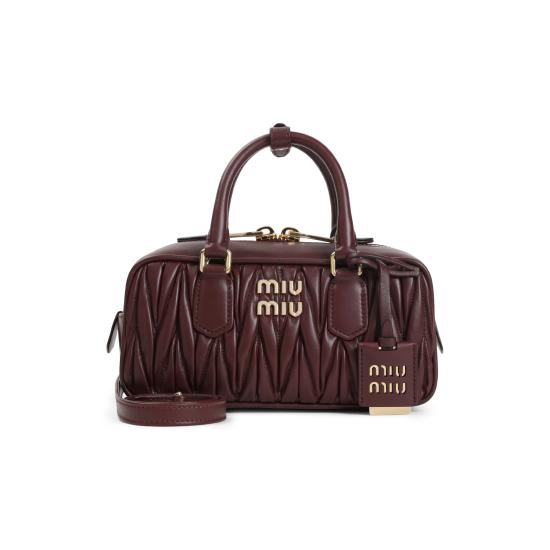 26FW 미우미우 아르카디 마테라쎄 나파 레더 백 5BB142VOON AN88 F0007 BORDEAUX - MIU MIU