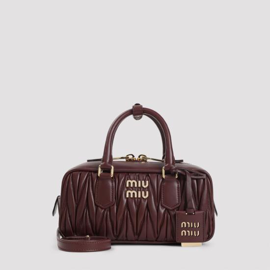 26FW 미우미우 아르카디 마테라쎄 나파 레더 백 5BB142VOON AN88 F0007 BORDEAUX