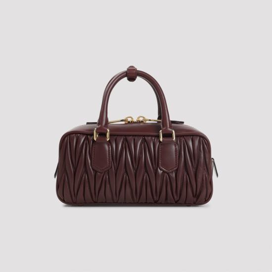 26FW 미우미우 아르카디 마테라쎄 나파 레더 백 5BB142VOON AN88 F0007 BORDEAUX - MIU MIU