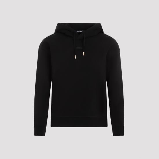 26FW 자크뮈스 르 그로그랭 후드 티셔츠 HOW00247AJ00109 990 BLACK - JACQUEMUS
