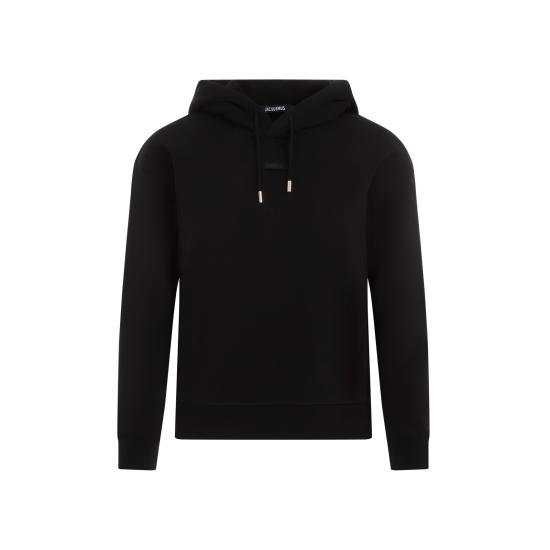 26FW 자크뮈스 르 그로그랭 후드 티셔츠 HOW00247AJ00109 990 BLACK - JACQUEMUS
