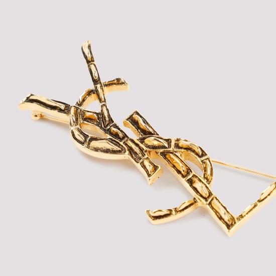 26FW 생로랑 YSL 오피움 크로커다일 브로치 470371 Y1500 8030 DORE - SAINT LAURENT