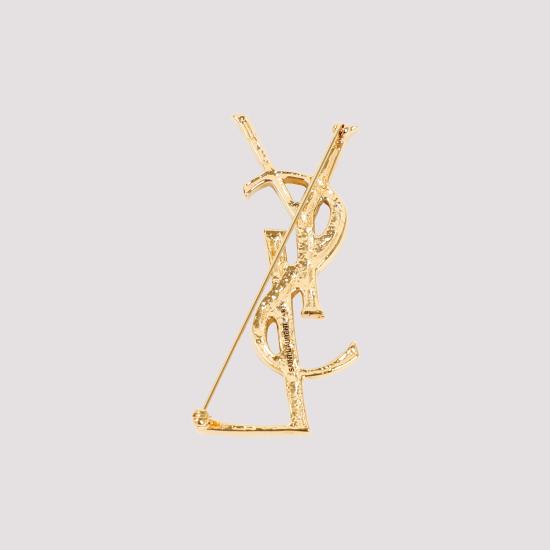 26FW 생로랑 YSL 오피움 크로커다일 브로치 470371 Y1500 8030 DORE - SAINT LAURENT