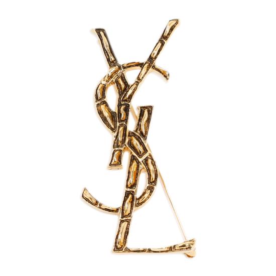 26FW 생로랑 YSL 오피움 크로커다일 브로치 470371 Y1500 8030 DORE - SAINT LAURENT