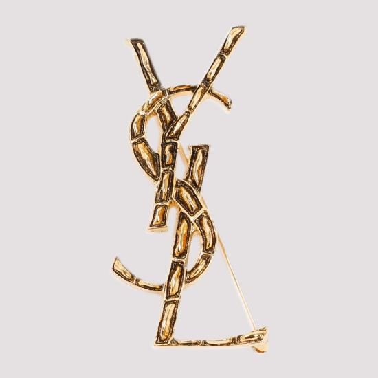 26FW 생로랑 YSL 오피움 크로커다일 브로치 470371 Y1500 8030 DORE - SAINT LAURENT