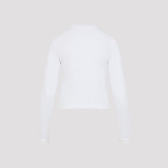 26FW 자크뮈스 그로그랭 로고 롱슬리브 티셔츠 TSW00155AJ00124 100 WHITE - JACQUEMUS