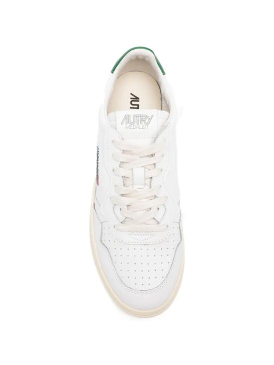 26FW 오트리 메달리스트 로우 스니커즈 AULM LL20 098 WHITE GREEN - AUTRY