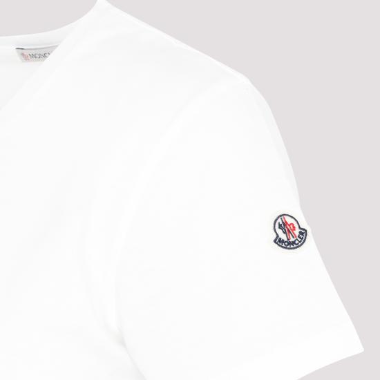 26FW 몽클레어 로고 패치 코튼 저지 티셔츠 L10938C73200 V8058 033 NATURAL - MONCLER