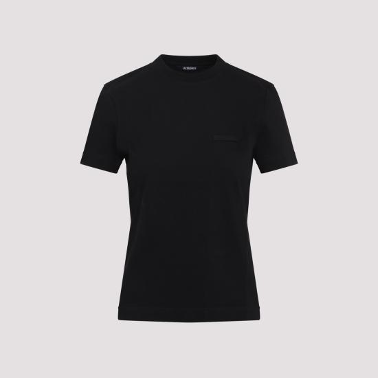 26FW 자크뮈스 그로그랭 로고 솟슬리브 티셔츠 TSW00550AJ00029 990 BLACK