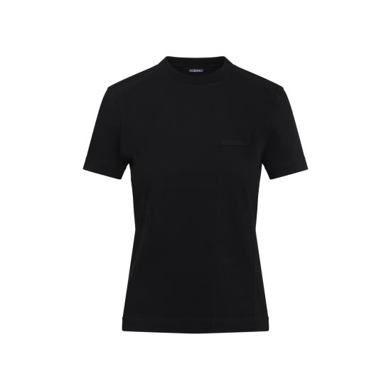 26FW 자크뮈스 그로그랭 로고 솟슬리브 티셔츠 TSW00550AJ00029 990 BLACK - JACQUEMUS