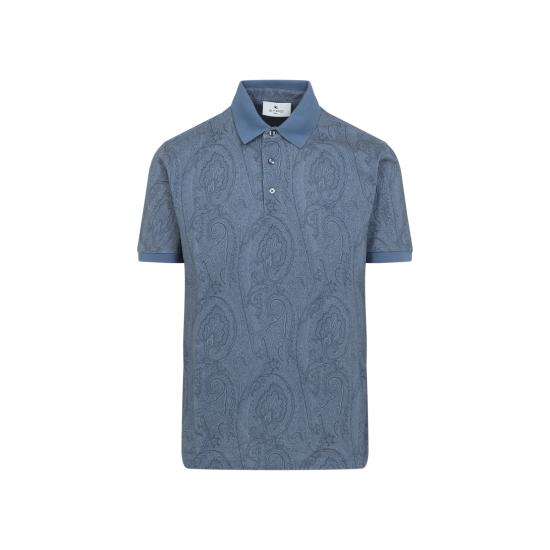 26FW 에트로 폴로 티셔츠 MRMD0004 AKF84 X0880 PALE BLUE - ETRO