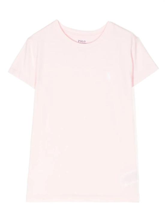 26FW [키즈] 랄프 로렌 티셔츠 313833549 033 HINT OF PINK
