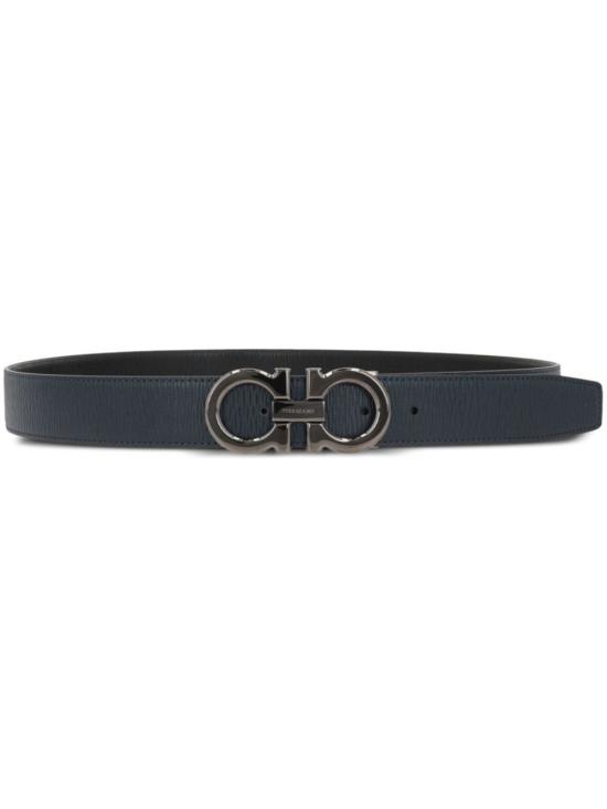 26FW 살바토레 페라가모 가죽 벨트 679710 0687611 NERO BLUE MARINE - SALVATORE FERRAGAMO