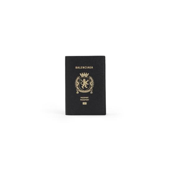 26FW 발렌시아가 패스포트 홀더 787742 2AA3R 1000 BLACK - BALENCIAGA