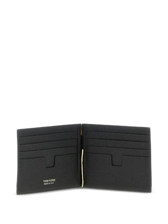 26FW 톰포드 스몰 그레인 레더 머니 클립 월렛 YM231 LCL081G NAA BLACK - TOMFORD